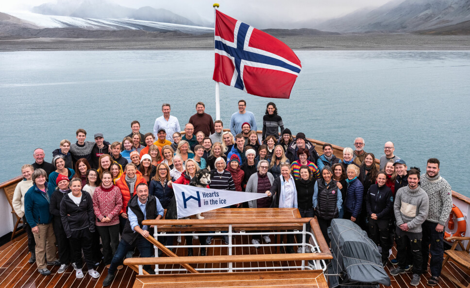 Klimareise: Denne gjengen dro sammen med Hilde Fålun Strøm og Sunniva Sorby ut på båttur i september for å snakke om klima.