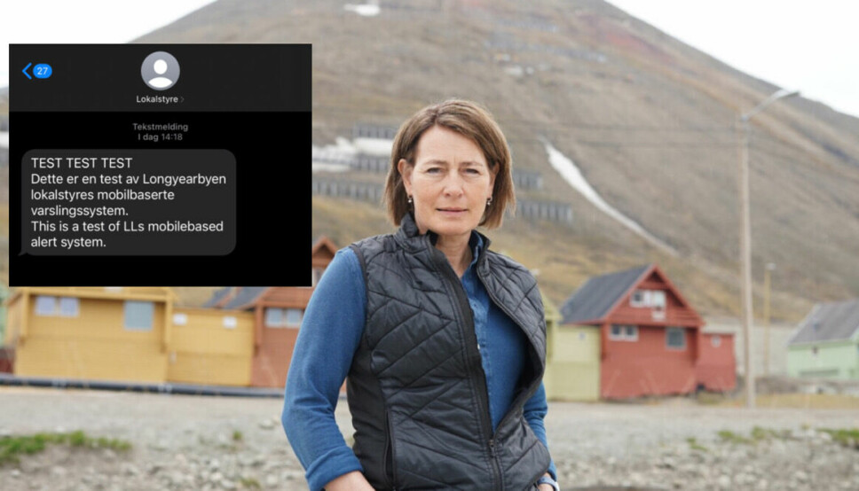Massevarsling: Beredskapsleder Signe Selven i Longyearbyen lokalstyre .