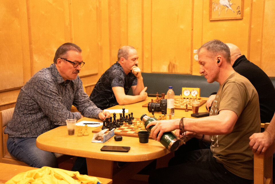 De tradisjonelle sjakkpartiene ble også spilt denne lørdagen.