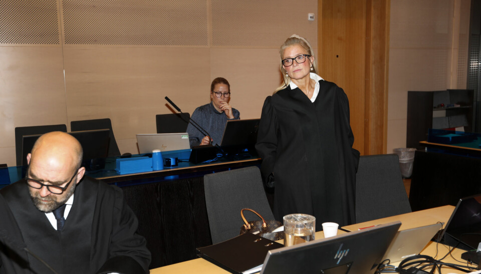Statsadvokat Kristin Røhne før rettssaken mot den dronetiltalte russeren Andrey Yakunin i Nord-Troms og Senja tingrett tirsdag morgen.