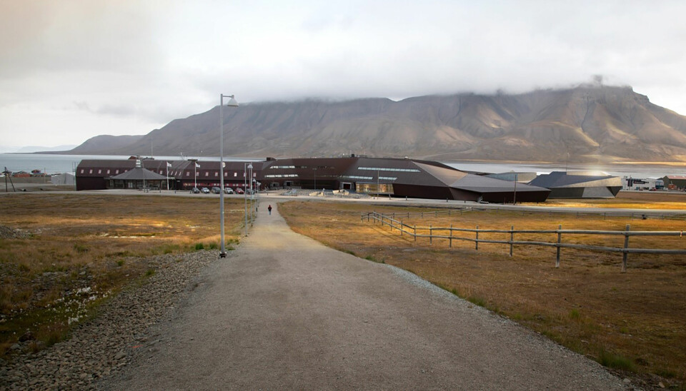 Denne skissen viser hvordan der mulig å bygge ut Svalbard museum.