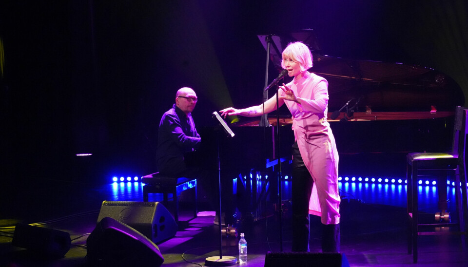 Bertine Zetlitz og Bugge Wesseltoft avsluttet årets Polarjazz med konsert i kulturhuset.