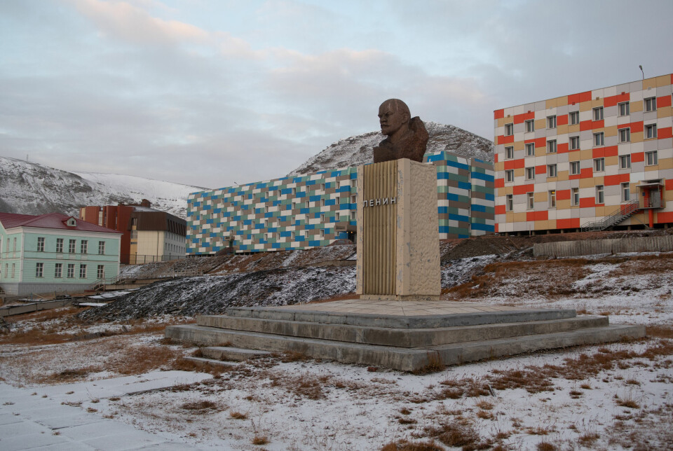Den russiske bosetningen Barentsburg.