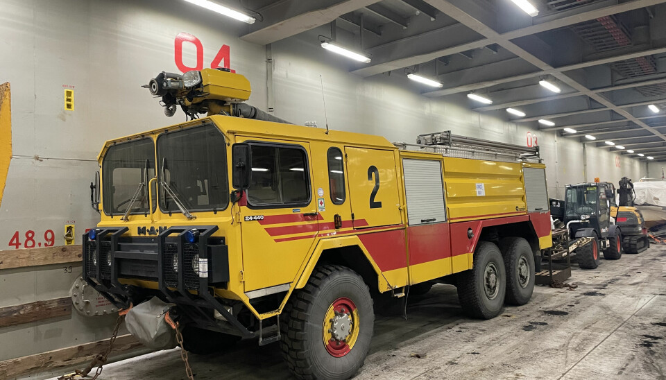 To slike brannbiler fra Svea er gitt i gave fra Store Norske, og er allerede i bruk i brann- og redningstjenesten i Ukraina.