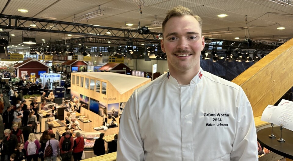 Håkon Johnsen har midlertidig byttet ut jobben som kjøkkensjef for Polfareren og Svalbar Pub, med den internasjonale matmessa Grüne Woche i Berlin.