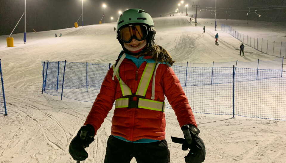 Elida Jochmann var fornøyd med endelig å kunne prøve skitrekket og bakken.