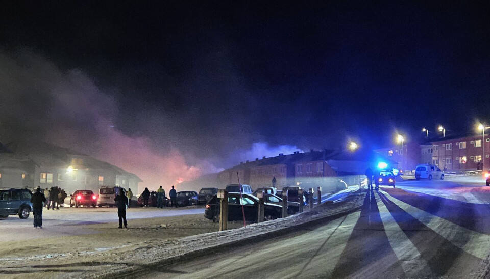 Det brant kraftig i Vei 232.
