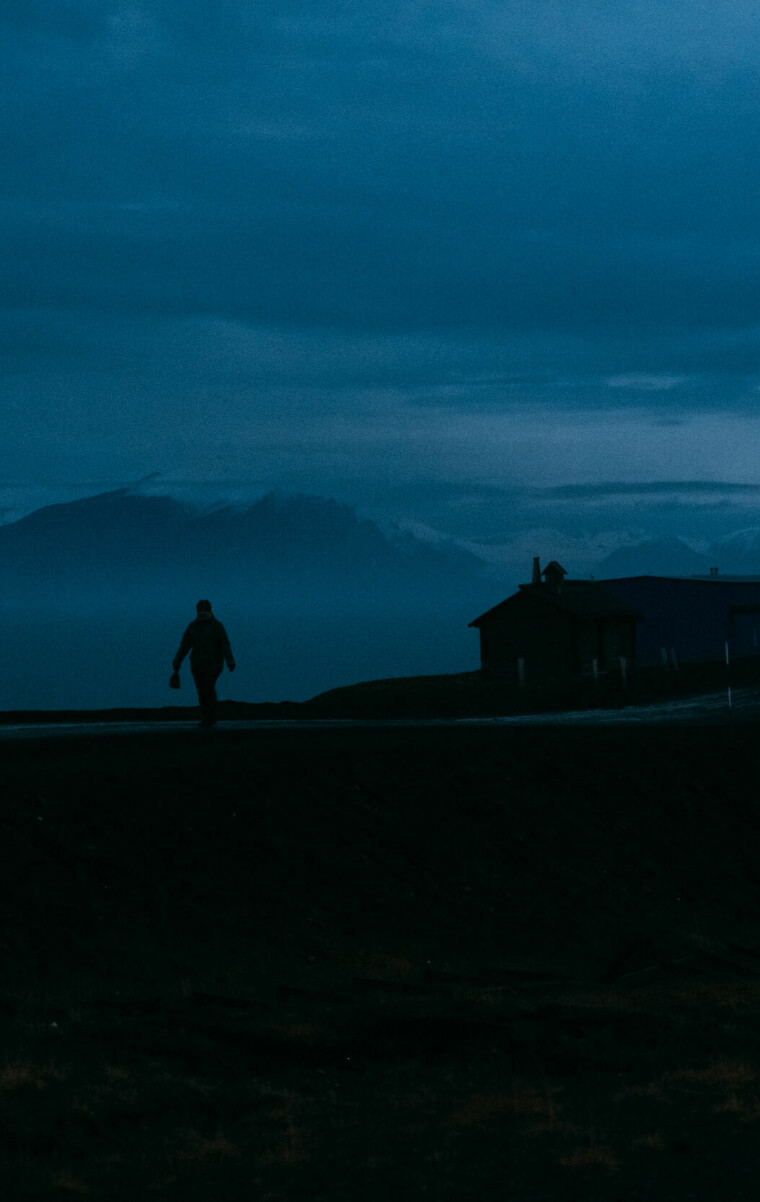 Morgenstund i Barentsburg oktober 2020.