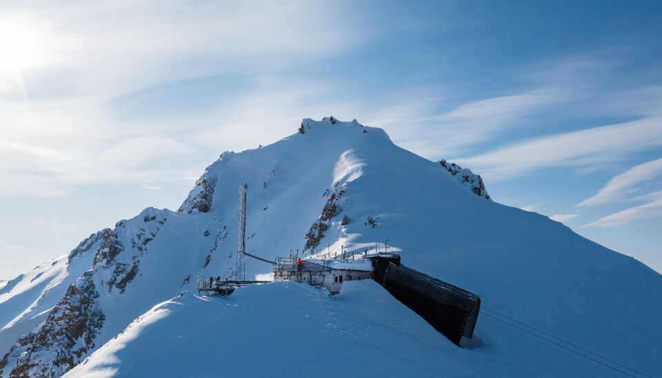Observatoriet på Zeppelinfjellet i Ny-Ålesund.