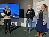 Fra paneldebatten under Arctic Innovation. Brita Staal (t.v.) utfordret blant annet Ronny Brunvoll i Visit Svalbard og Ingvild Sæbu Vatn i LPO Arkitekter AS.