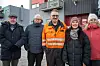 Leder i Svalbard Arbeiderparti, Svein Jonny Albrigtsen (i midten), sammen med stortingsrepresentantene (f.v.) Sverre Myrli, Per Vidar Kjølmoen, Marie-Helene Hollevik Brandsdal og Tone Berge Hansen.